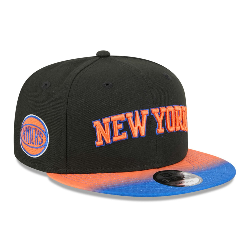 New York Knicks Jersey Hook Statement Edition 9FIFTY Snapback Hat Black/Blue