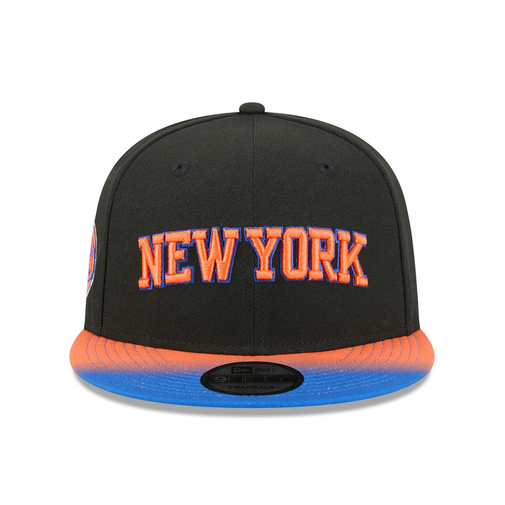 New York Knicks Jersey Hook Statement Edition 9FIFTY Snapback Hat Black/Blue