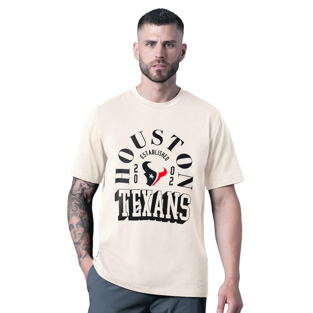 Houston Texans MSX by Michael Strahan Whiteout Vintage T-Shirt White