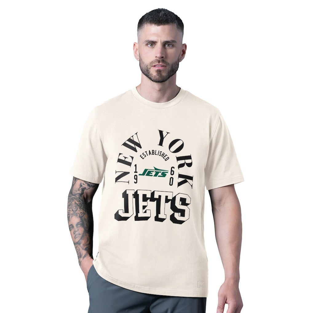 New York Jets MSX by Michael Strahan Whiteout Vintage T-Shirt White