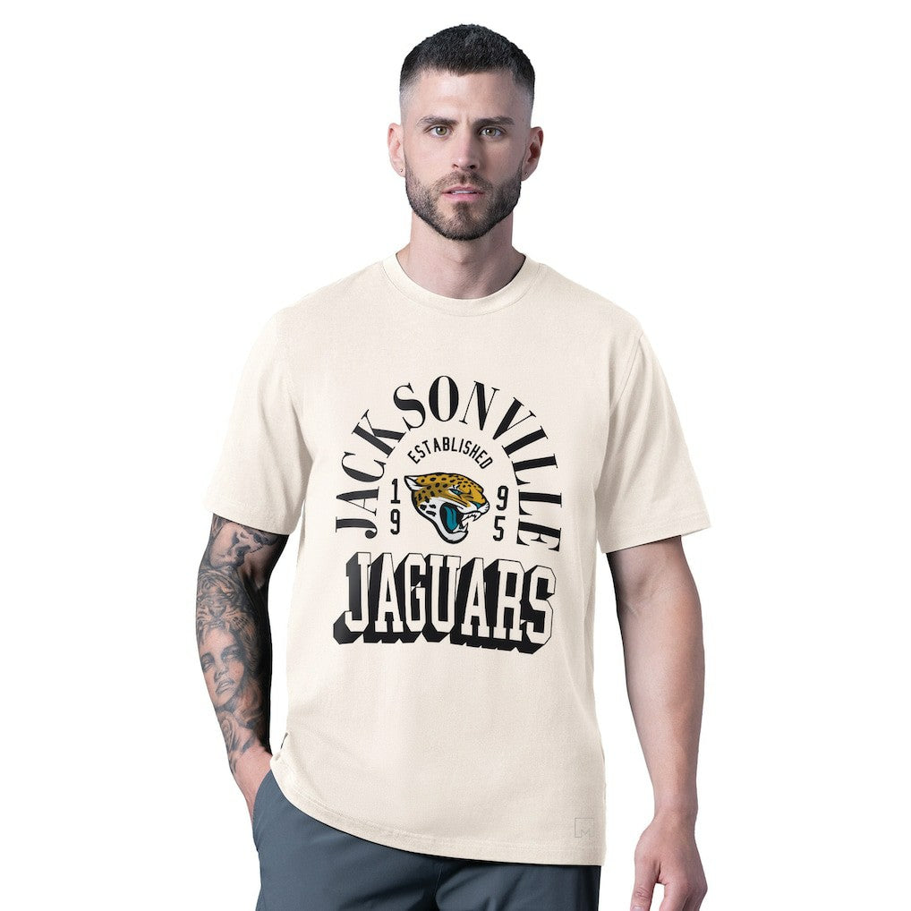 Jacksonville Jaguars MSX by Michael Strahan Whiteout Vintage T-Shirt White
