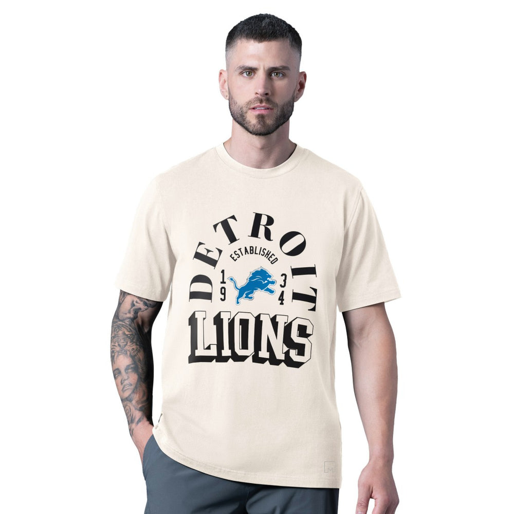 Detroit Lions MSX by Michael Strahan Whiteout Vintage T-Shirt White