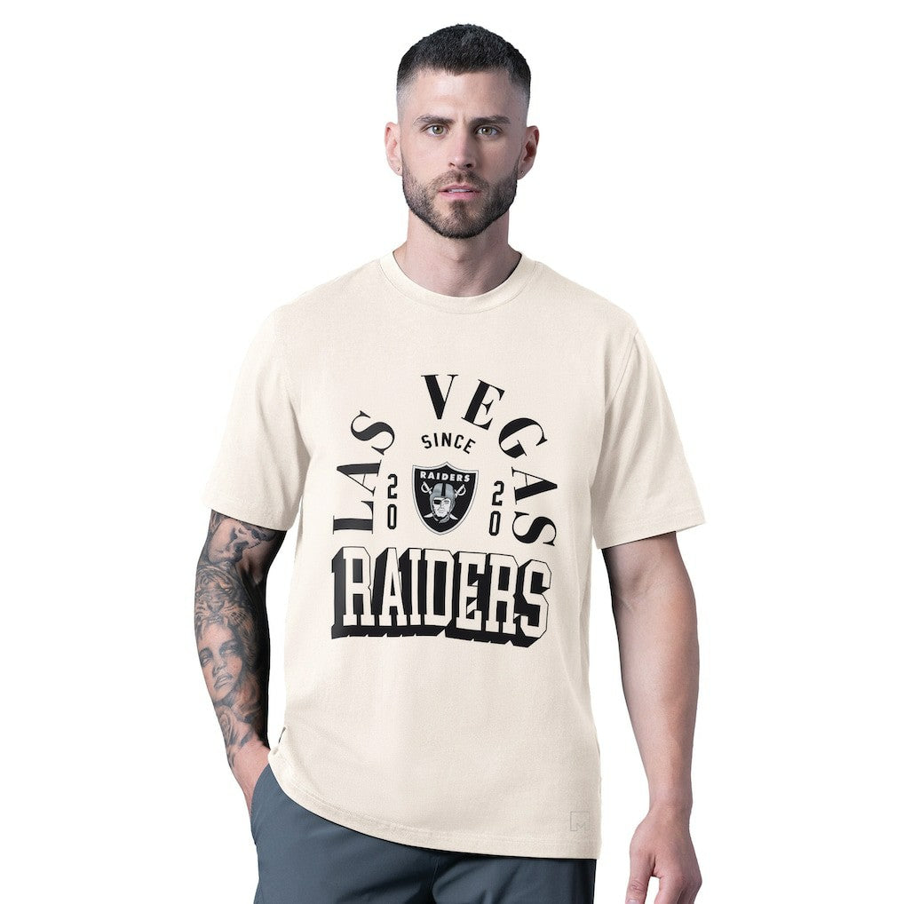 Las Vegas Raiders MSX by Michael Strahan Whiteout Vintage T-Shirt White