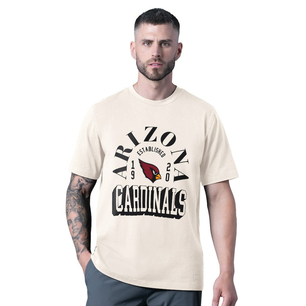 Arizona Cardinals MSX by Michael Strahan Whiteout Vintage T-Shirt White