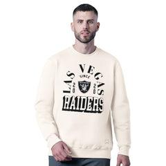 Las Vegas Raiders MSX by Michael Strahan Whiteout Tri-Blend Sweatshirt White
