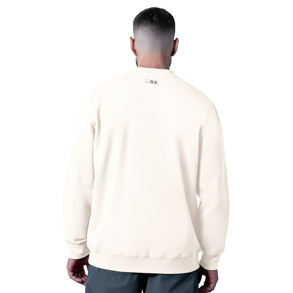 Minnesota Vikings MSX by Michael Strahan Whiteout Tri-Blend Sweatshirt White