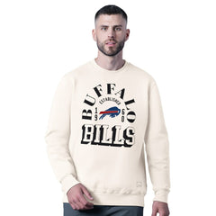 Buffalo Bills MSX by Michael Strahan Whiteout Tri-Blend Sweatshirt White