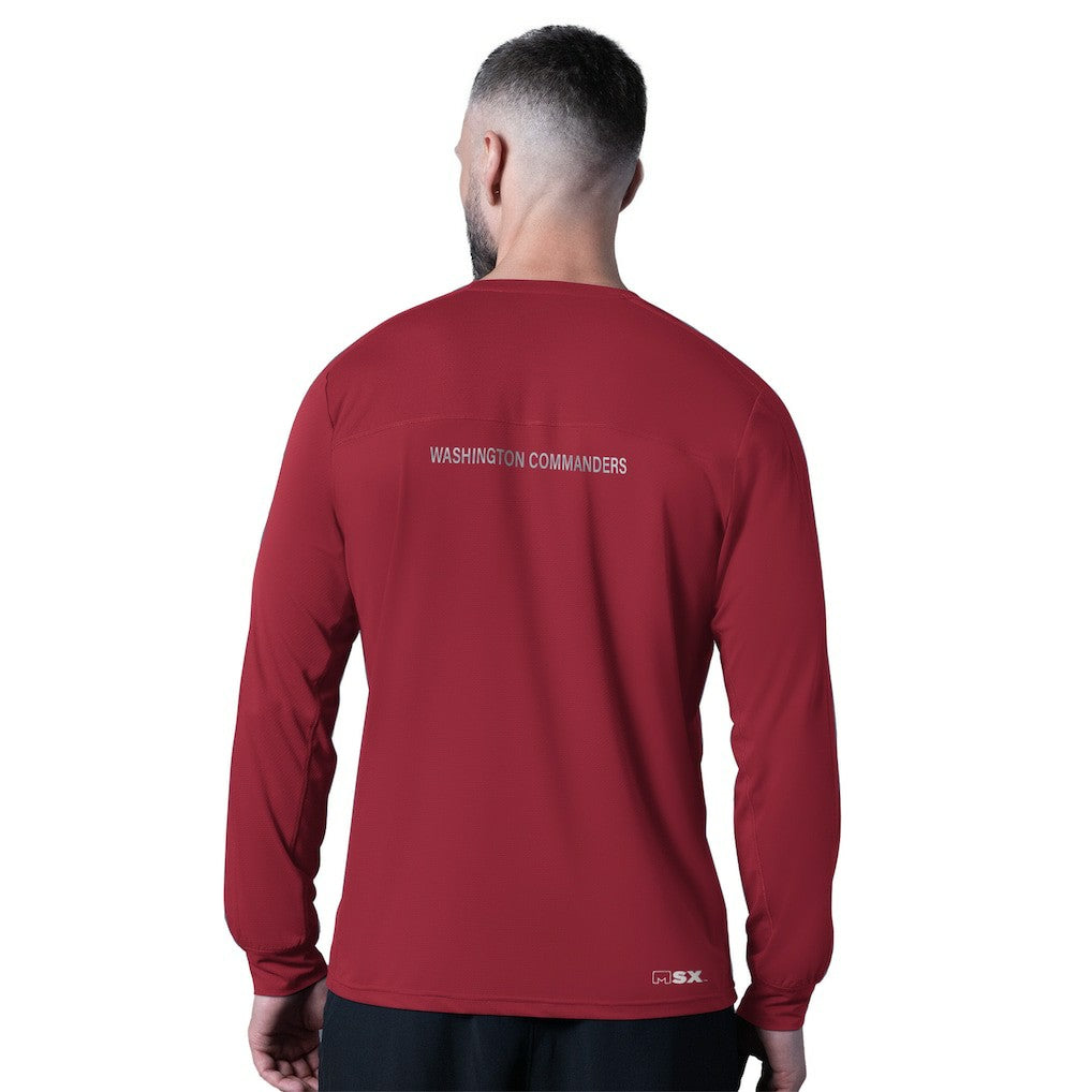 Washington Commanders MSX by Michael Strahan Forward Long-Sleeve T-Shirt Burgundy