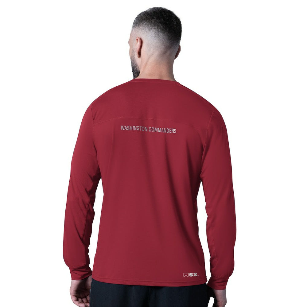 Washington Commanders MSX by Michael Strahan Forward Long-Sleeve T-Shirt Burgundy