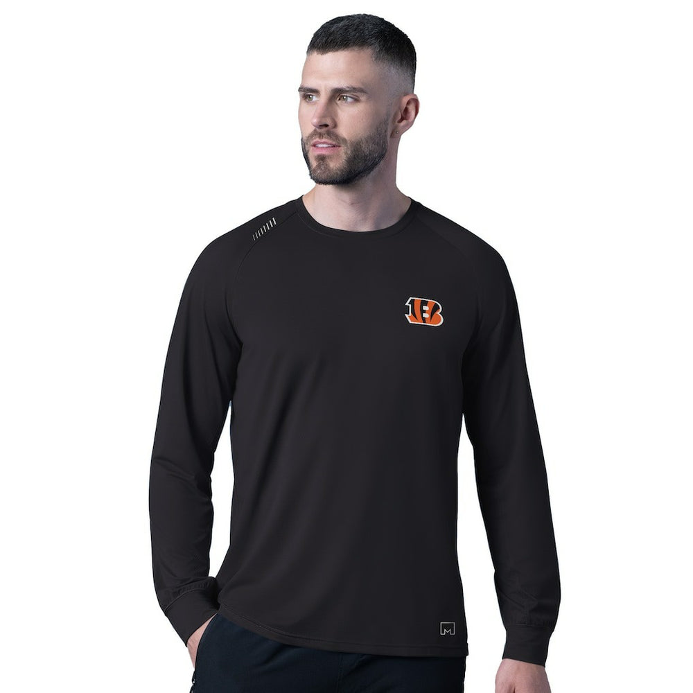 Cincinnati Bengals MSX by Michael Strahan Forward Long-Sleeve T-Shirt Black