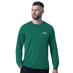 New York Jets MSX by Michael Strahan Forward Long-Sleeve T-Shirt Green