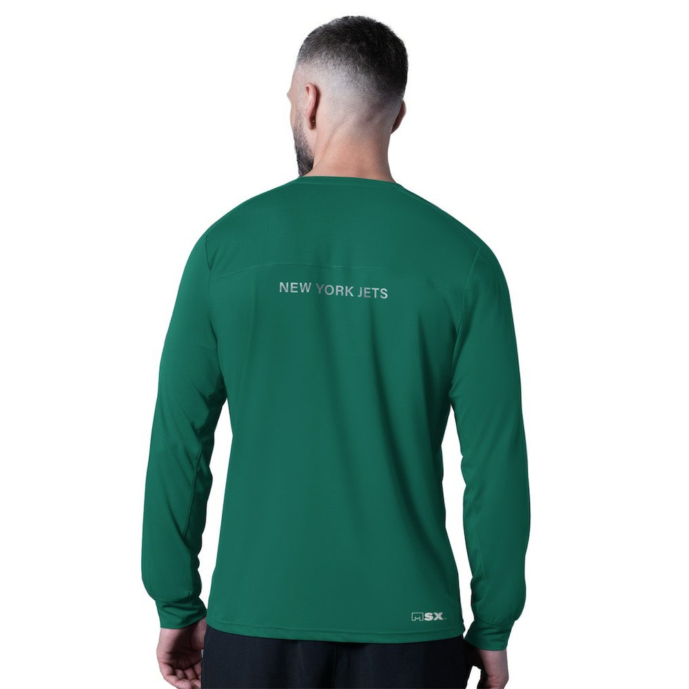 New York Jets MSX by Michael Strahan Forward Long-Sleeve T-Shirt Green