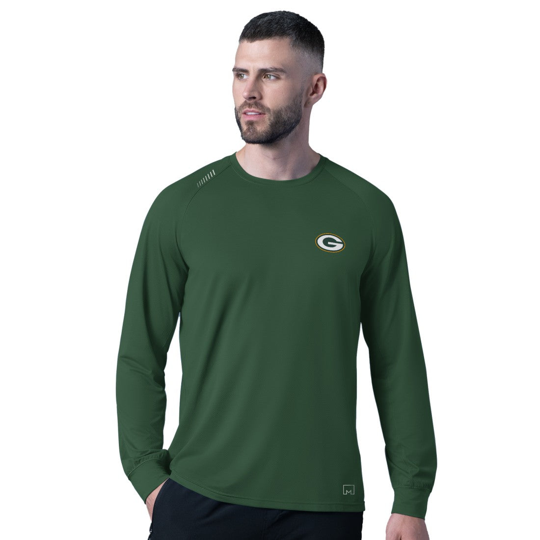 Green Bay Packers MSX by Michael Strahan Forward Long-Sleeve T-Shirt Green