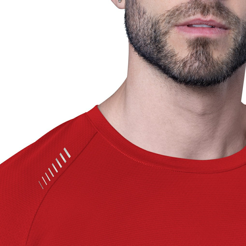 San Francisco 49ers MSX by Michael Strahan Forward Long-Sleeve T-Shirt Red