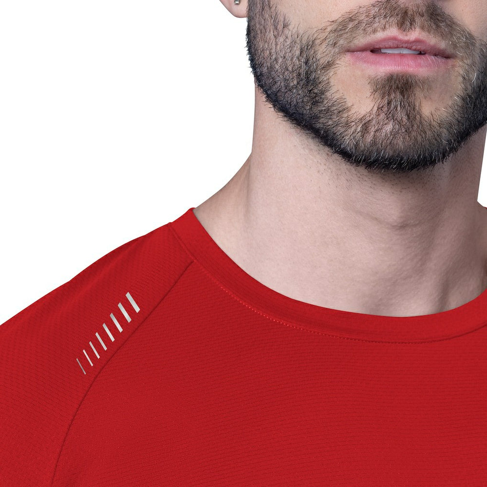 San Francisco 49ers MSX by Michael Strahan Forward Long-Sleeve T-Shirt Red