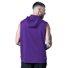 Minnesota Vikings MSX by Michael Strahan Tri-Blend Rebound Sleeveless Hoodie Purple