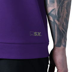 Minnesota Vikings MSX by Michael Strahan Tri-Blend Rebound Sleeveless Hoodie Purple
