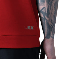 Kansas City Chiefs MSX by Michael Strahan Tri-Blend Rebound Sleeveless Hoodie Red