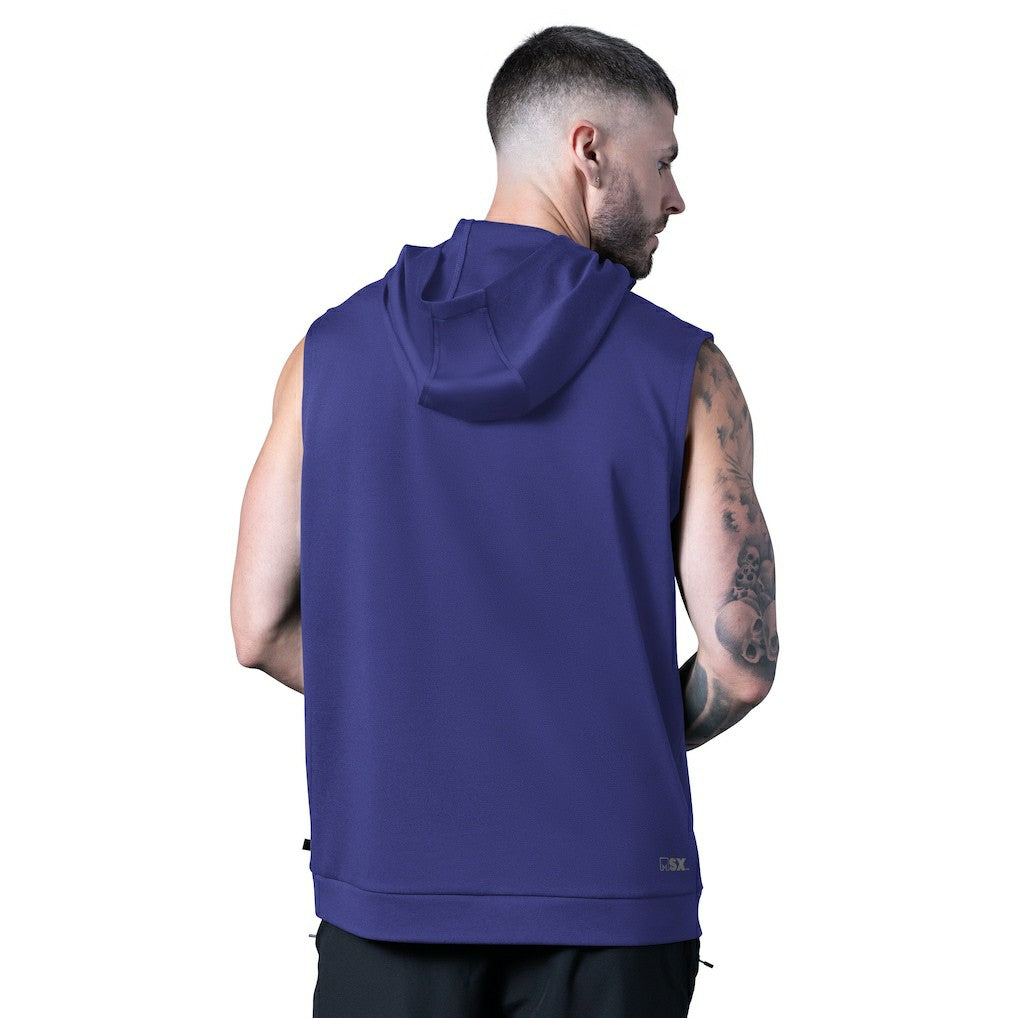Baltimore Ravens MSX by Michael Strahan Tri-Blend Rebound Sleeveless Hoodie Purple