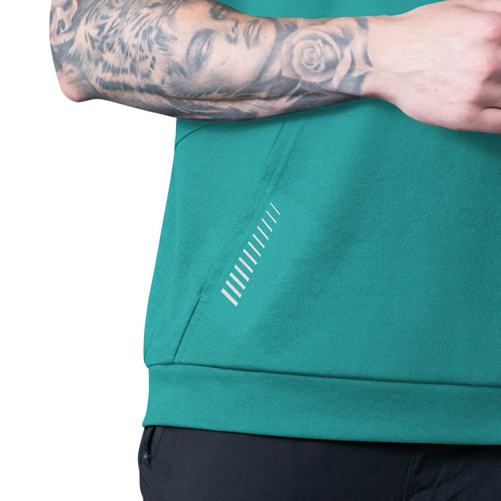 Miami Dolphins MSX by Michael Strahan Tri-Blend Rebound Sleeveless Hoodie Aqua