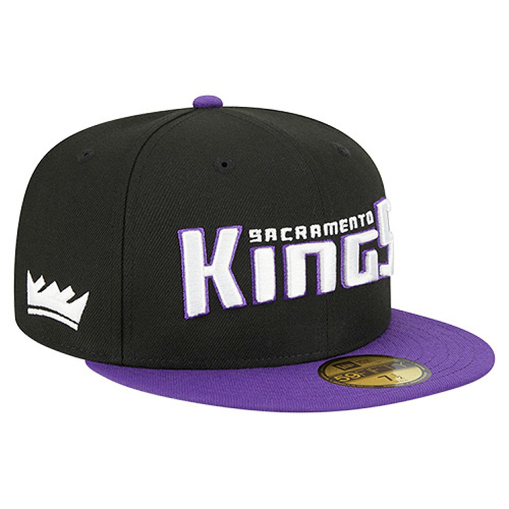 Sacramento Kings Statement Edition Jersey Hook 59Fifty Fitted Hat Black