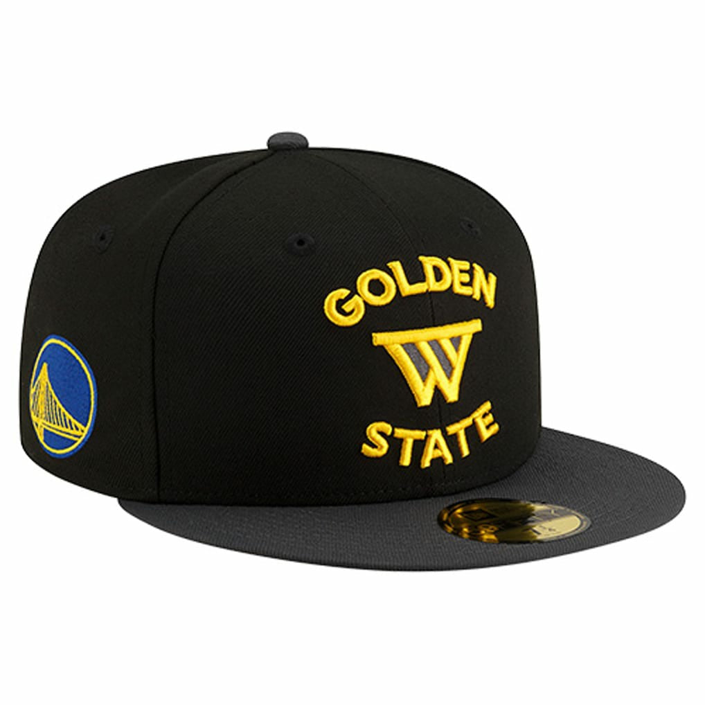 Golden State Warriors Statement Edition Jersey Hook 59Fifty Fitted Hat Black