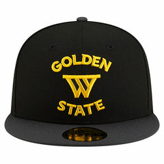 Golden State Warriors Statement Edition Jersey Hook 59Fifty Fitted Hat Black