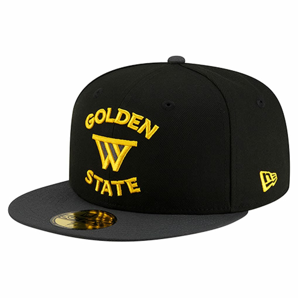 Golden State Warriors Statement Edition Jersey Hook 59Fifty Fitted Hat Black