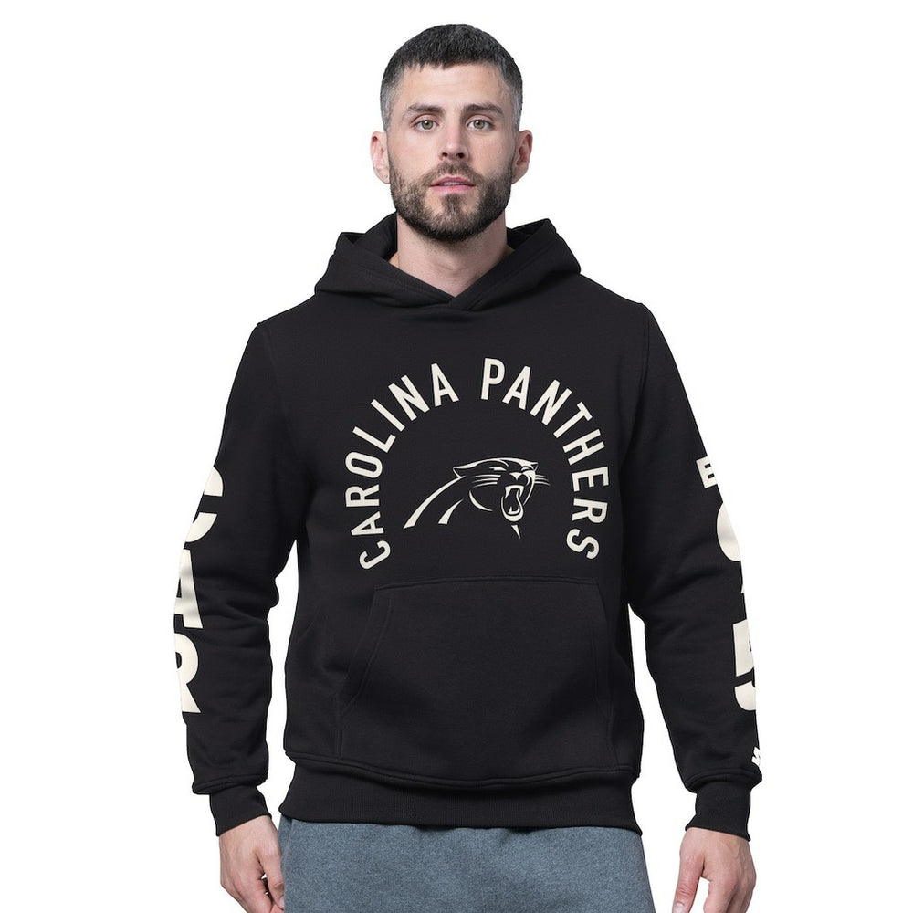 Carolina Panthers Starter Handoff Fleece Hoodie Sweatshirt Black