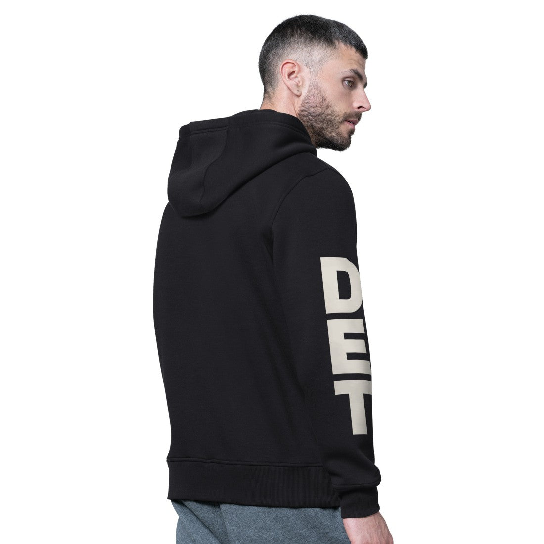 Detroit Lions Starter Handoff Fleece Hoodie Sweatshirt Black