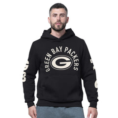 Green Bay Packers Starter Handoff Fleece Hoodie Sweatshirt Black