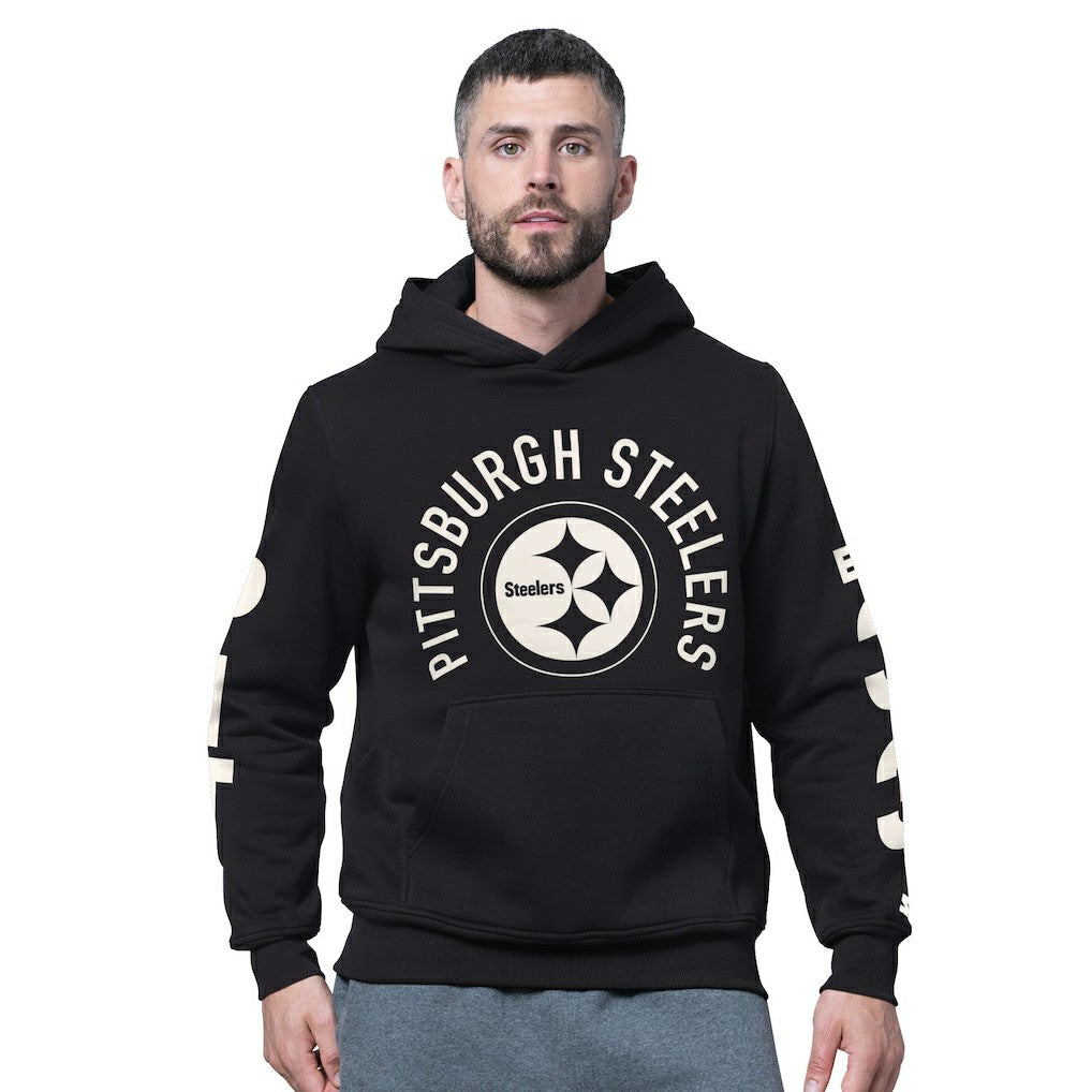 Pittsburgh Steelers Starter Handoff Fleece Hoodie Sweatshirt Black