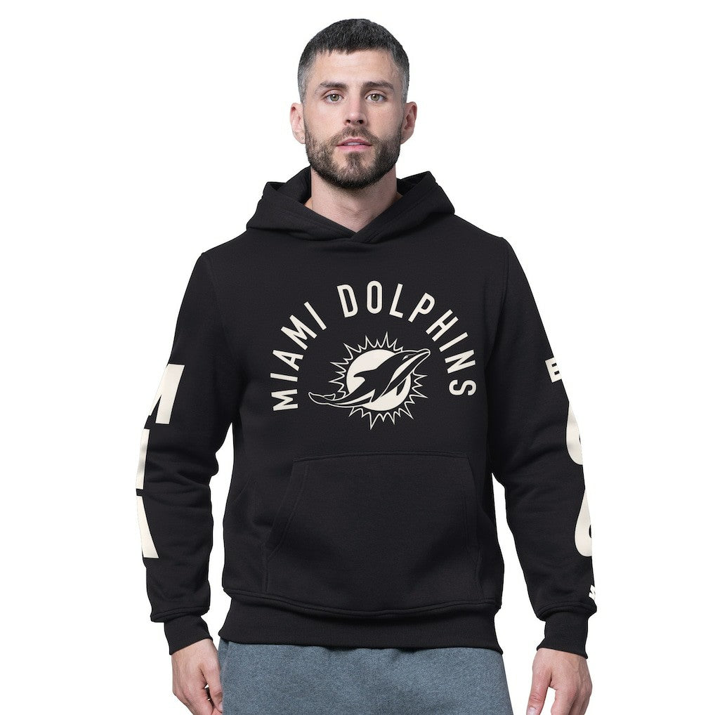 Miami Dolphins Starter Handoff Fleece Hoodie Sweatshirt Black
