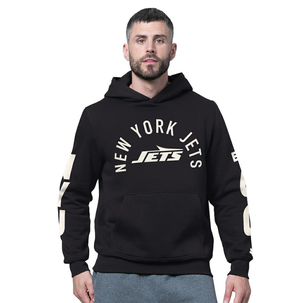 New York Jets Starter Handoff Fleece Hoodie Sweatshirt Black