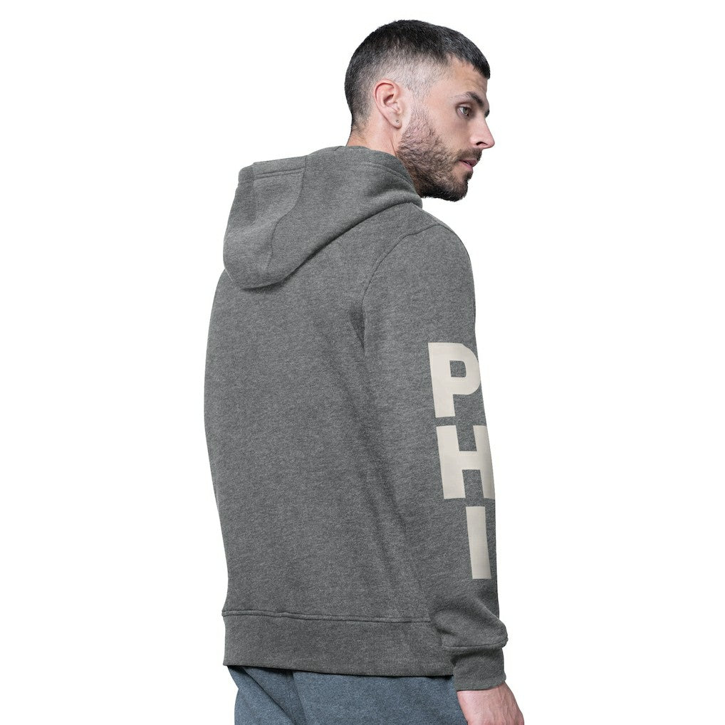 Philadelphia Eagles Starter Handoff Vintage Logo Fleece Hoodie Sweatshirt Charcoal