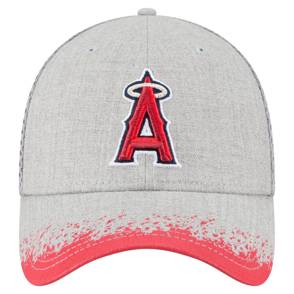 Los Angeles Angels New Era Visor Paint Splatter 39THIRTY Flex Hat - Gray Hats