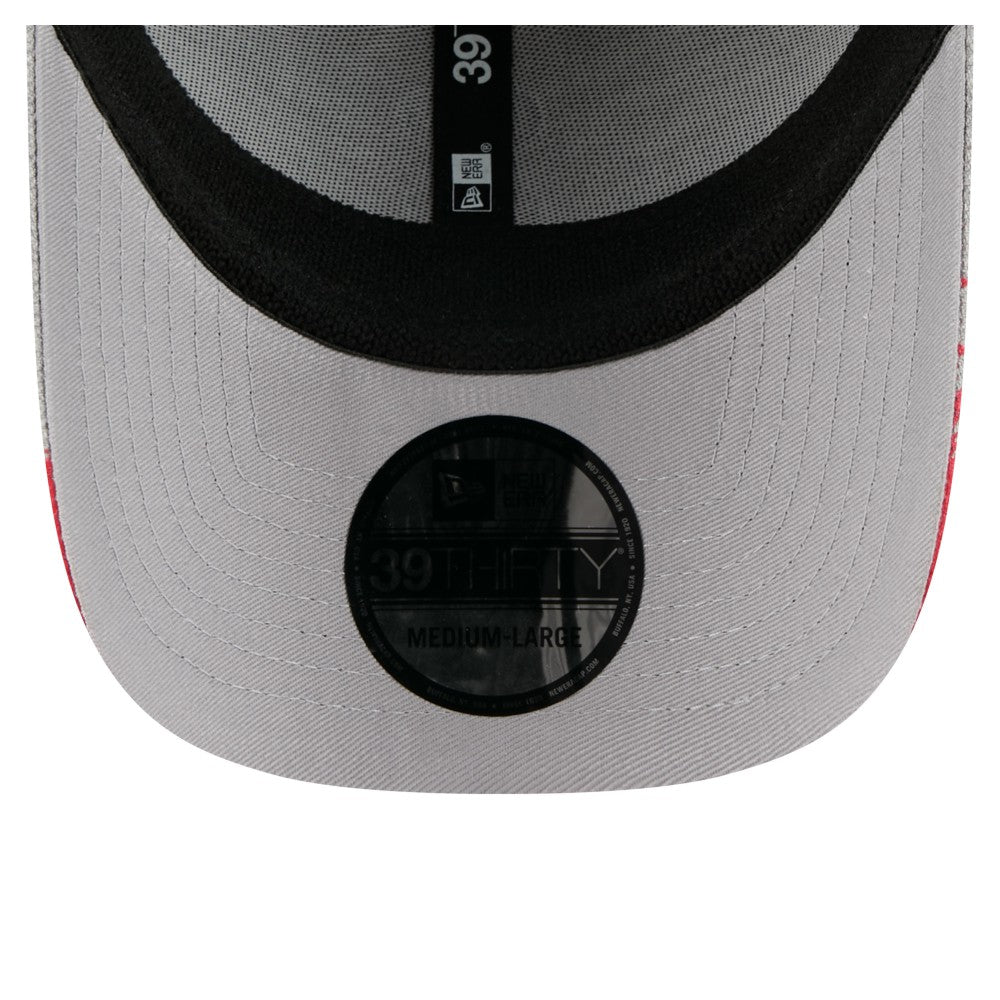 Los Angeles Angels New Era Visor Paint Splatter 39THIRTY Flex Hat - Gray Hats