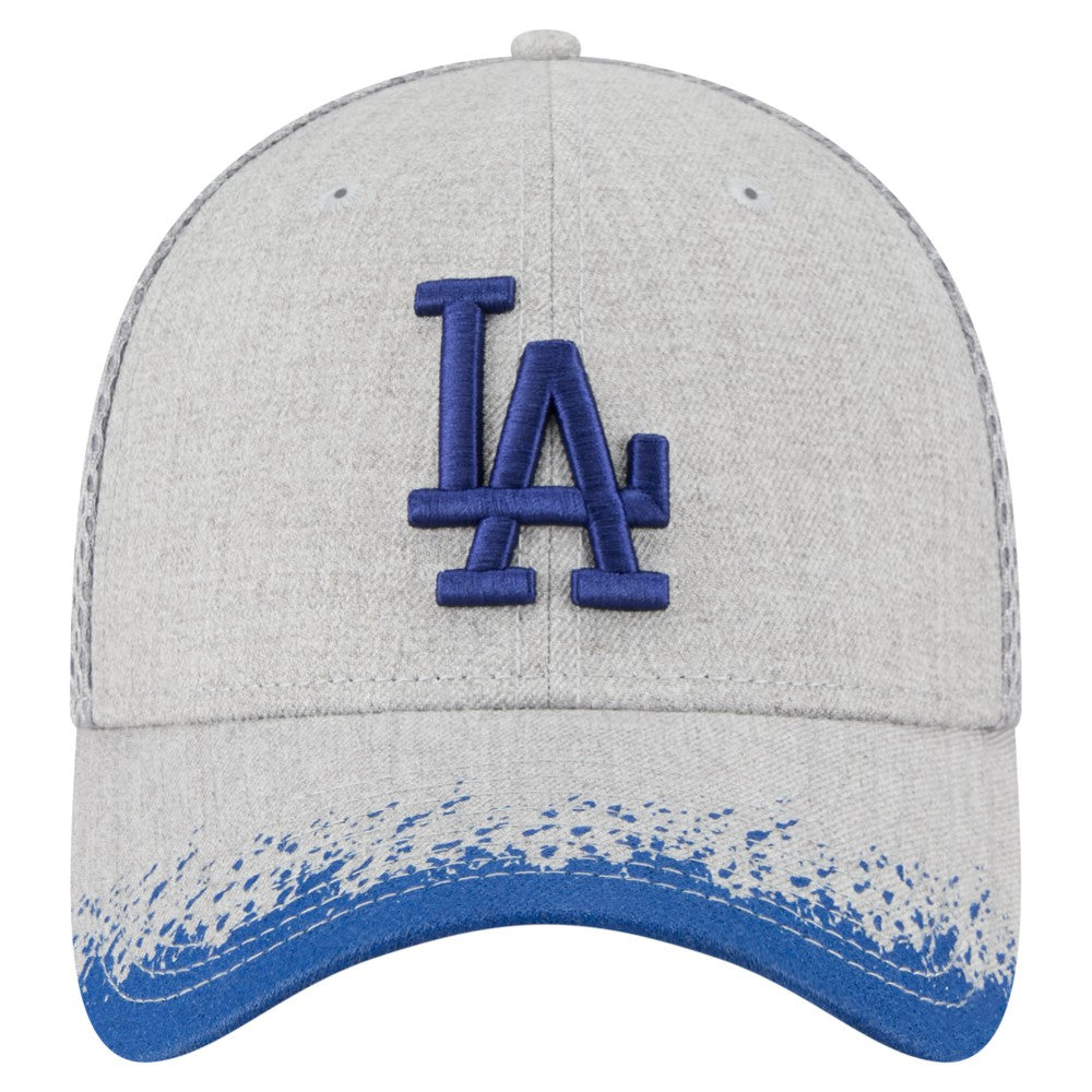 Los Angeles Dodgers New Era Visor Paint Splatter 39THIRTY Flex Hat - Gray Hats