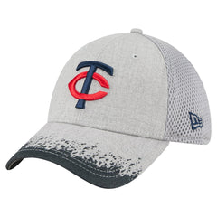 Minnesota Twins New Era Visor Paint Splatter 39THIRTY Flex Hat - Gray Hats