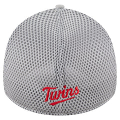 Minnesota Twins New Era Visor Paint Splatter 39THIRTY Flex Hat - Gray Hats