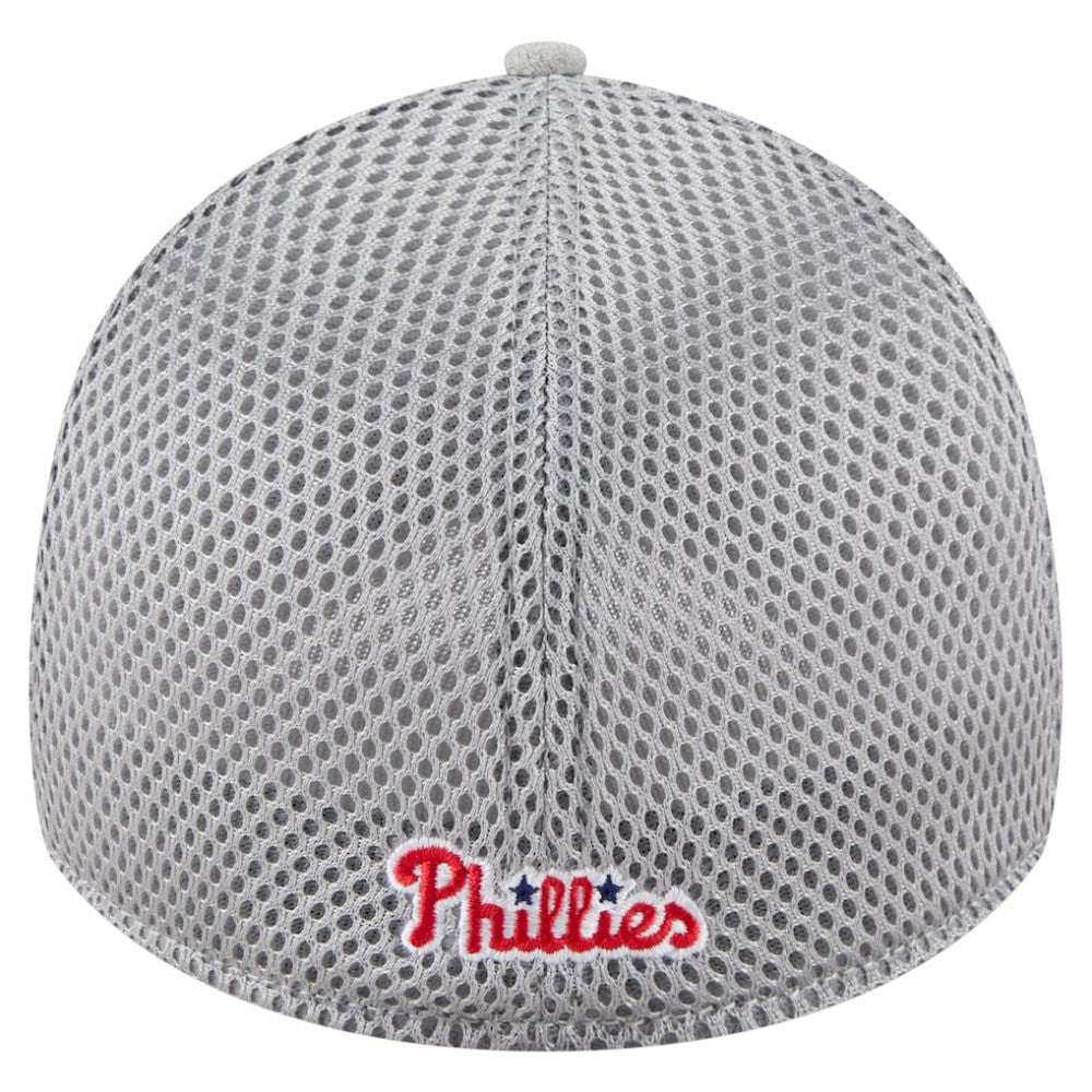 Philadelphia Phillies New Era Visor Paint Splatter 39THIRTY Flex Hat - Gray Hats