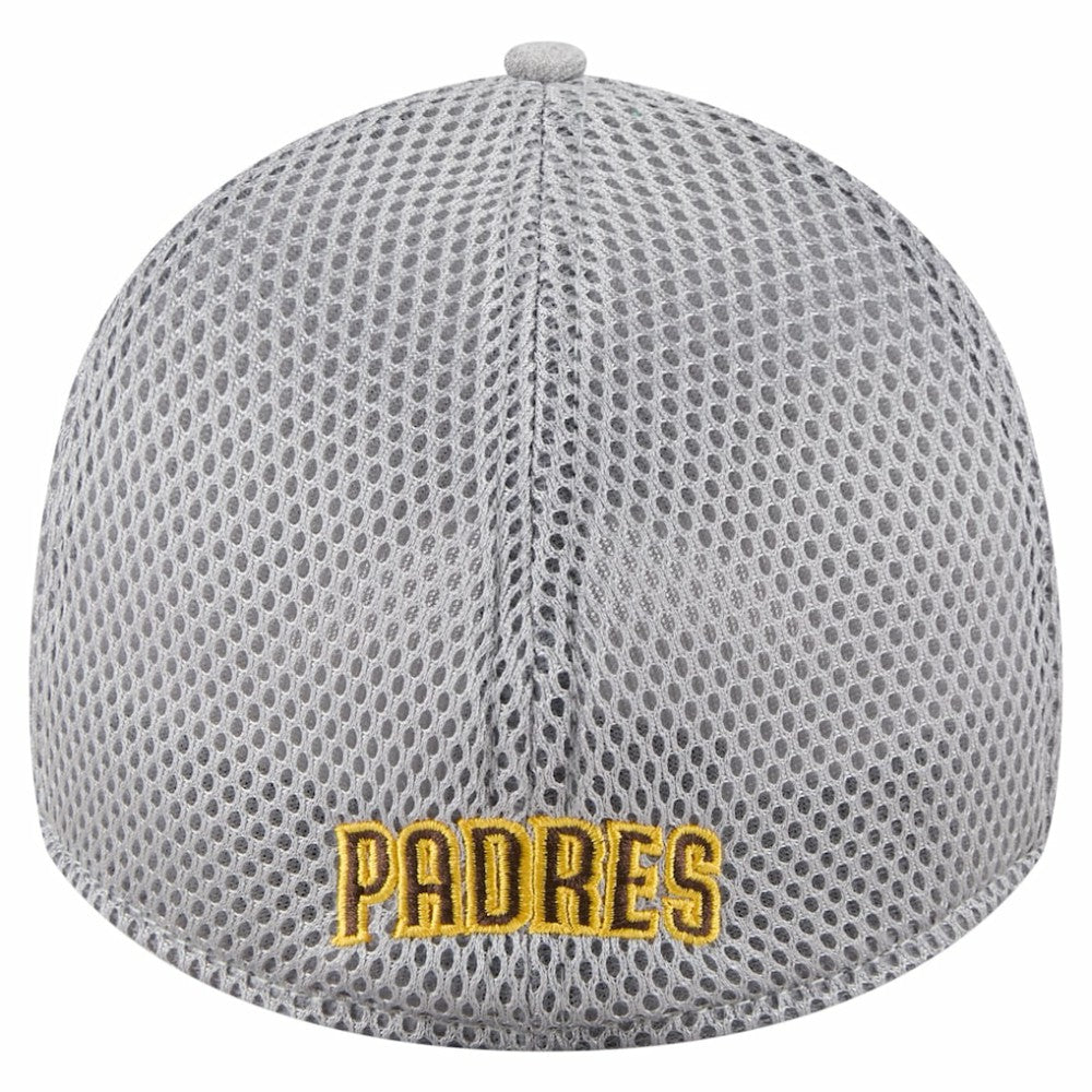 San Diego Padres New Era Visor Paint Splatter 39THIRTY Flex Hat - Gray Hats