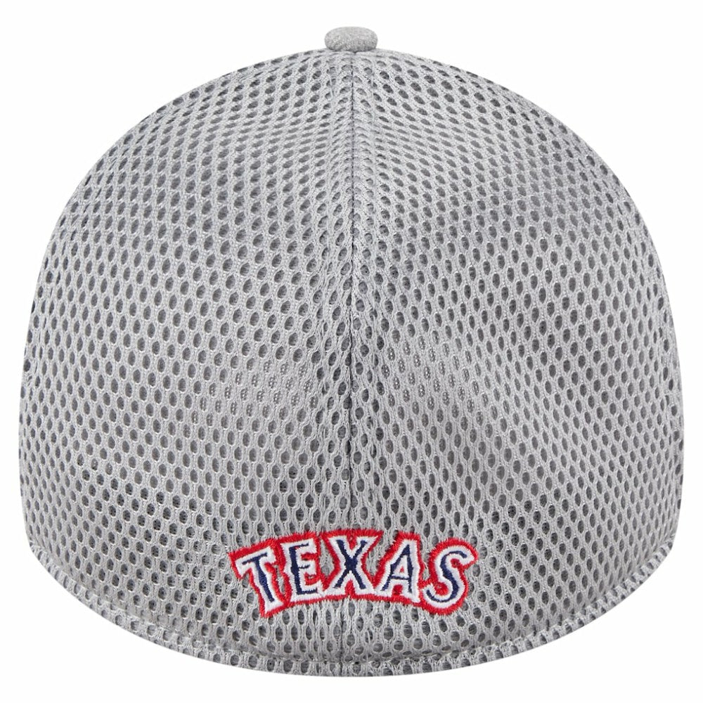 Texas Rangers New Era Visor Paint Splatter 39THIRTY Flex Hat - Gray Hats