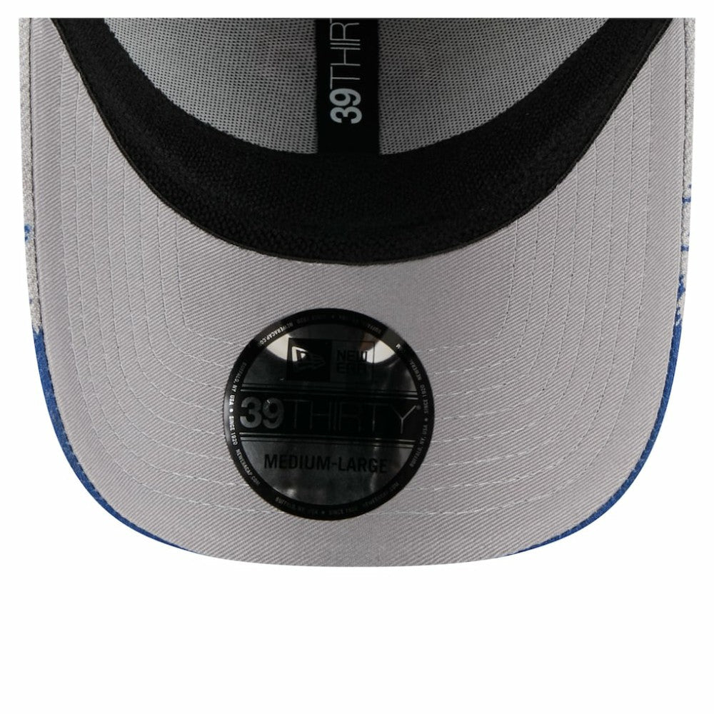 Texas Rangers New Era Visor Paint Splatter 39THIRTY Flex Hat - Gray Hats