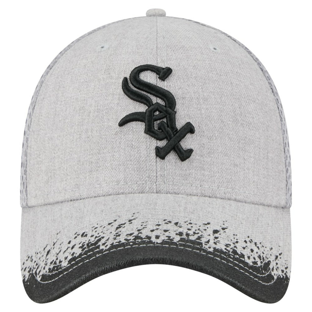 Chicago White Sox New Era Visor Paint Splatter 39THIRTY Flex Hat - Gray Hats
