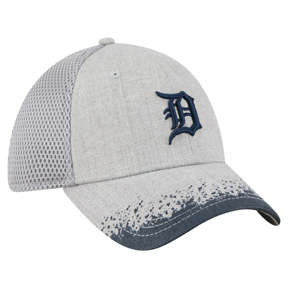 Detroit Tigers New Era Visor Paint Splatter 39THIRTY Flex Hat - Gray Hats