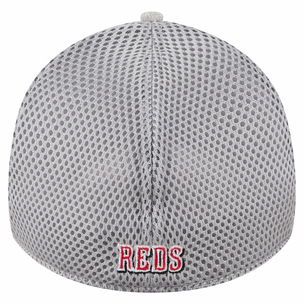 Cincinnati Reds New Era Visor Paint Splatter 39THIRTY Flex Hat - Gray Hats