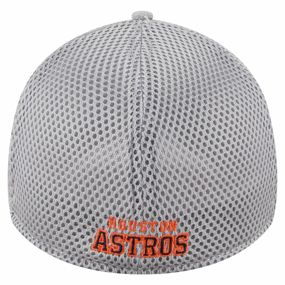 Houston Astros New Era Visor Paint Splatter 39THIRTY Flex Hat - Gray Hats