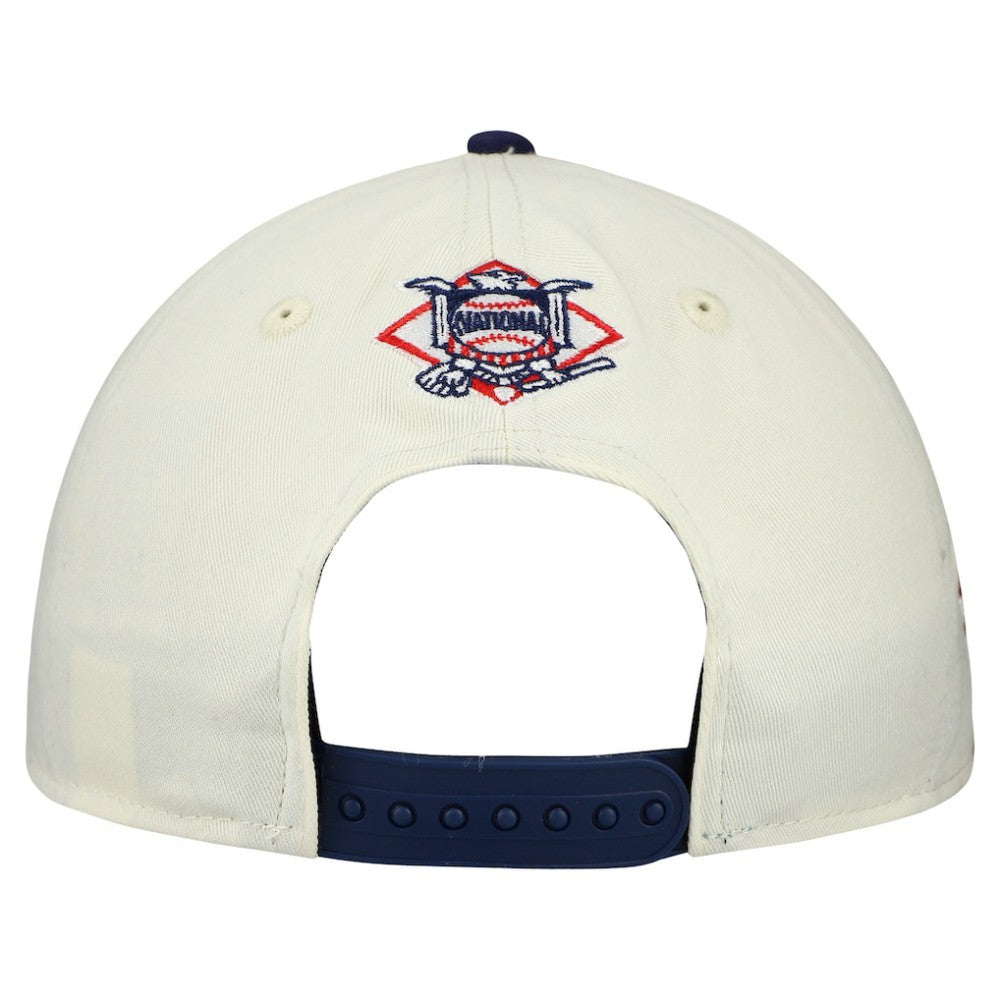 San Diego Padres New Era World Series 9FORTY M-Crown A-Frame Adjustable Hat - Cream/Navy Hats