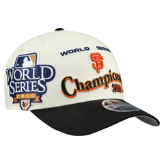 San Francisco Giants New Era World Series 9FORTY M-Crown A-Frame Adjustable Hat - Cream/Black Hats